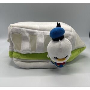 Disney Parks Monorail Plush Playset Donald Duck Goofy Train Shuttle Lot NWT